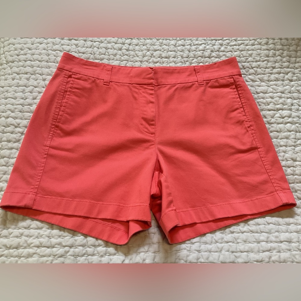J.Crew Stretch Chino Shorts in Wildflower Pink